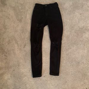 Black skinny ripped jeans LABOR DAY SALE